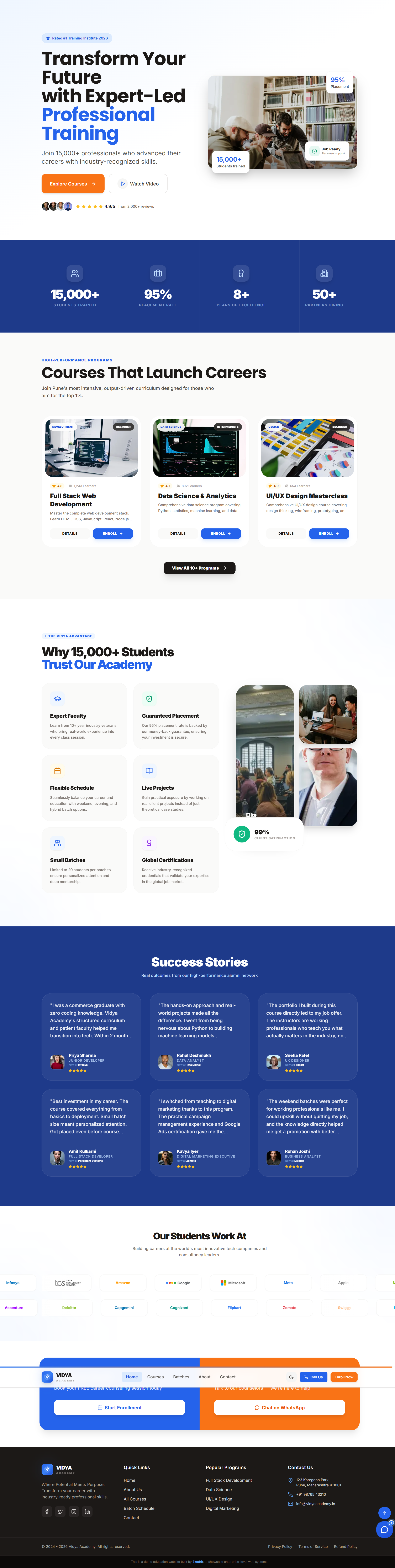Vidya Academy - EdTech Platform